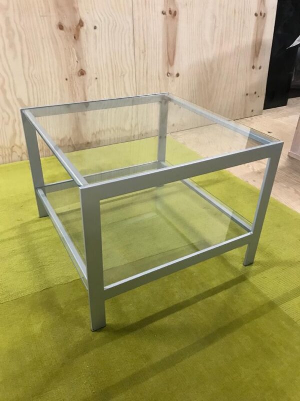 Salontafel Alu 2 schappen